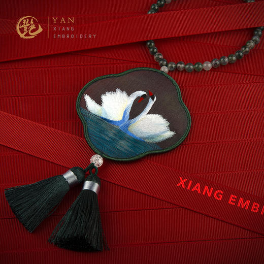 艷 湘绣 手工刺绣车挂 商品图3