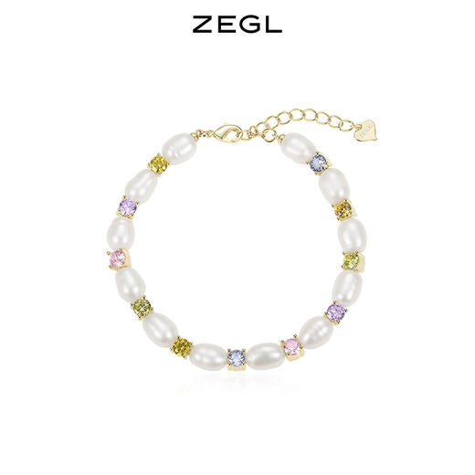 ZEGL设计师闺蜜系列淡水珍珠棋盘格手链女生ins小众设计夏季手饰 商品图8