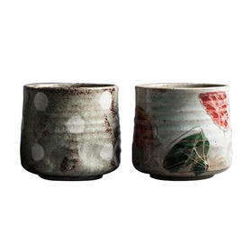 日本进口陶瓷和风主人杯日式茶杯160ml