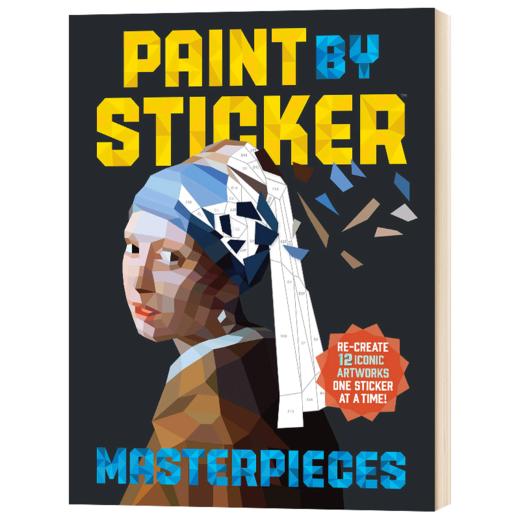 贴图画册 大师作品 英文原版 Paint by Sticker Masterpieces 英文版进口原版英语艺术书籍 商品图1