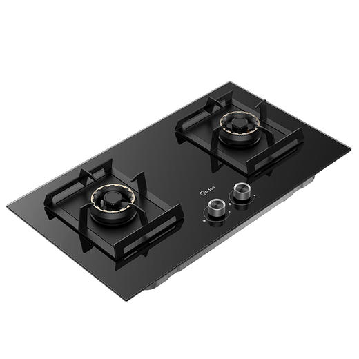 美的(Midea)（509534
） 燃气灶 嵌入式 灶具 钢化玻璃 燃气灶双灶家用5.0KW大火力黑晶宽面板台嵌两用双灶 JZT-Q67 商品图2