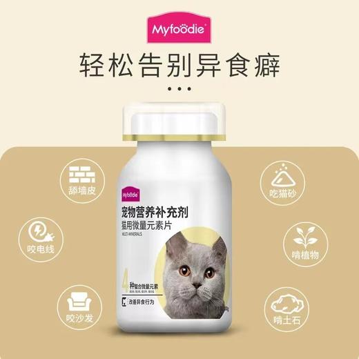 麦富迪猫用微量元素片补充营养美毛亮毛防止猫咪啃土草异食癖100g 商品图2