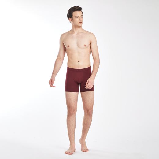 Threegun三枪 【有机棉】包根男士大版平角裤四角内裤（1条装）-50405B931 商品图1
