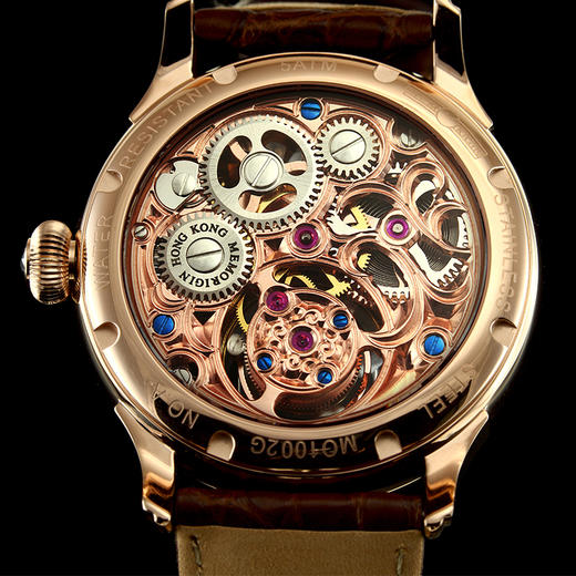 MEMORIGIN万希泉生肖系列蛇腕表男陀飞轮手动机械表真皮男士手表 商品图2