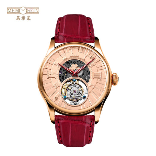 MEMORIGIN/万希泉手表 三叔陀飞轮 吴孟达同款 真皮手表 商品图1
