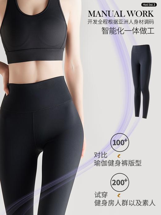 lulu原厂瑜伽裤女高腰提臀外穿紧身九分弹力鲨鱼皮四季健美打底裤 商品图2