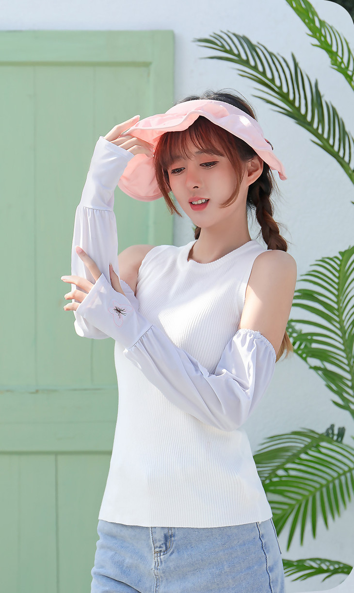 专业级防晒限时买1送1宝娜斯超轻薄宽松冰袖夏季防紫外线袖套手袖护臂