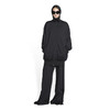 BALENCIAGA 巴黎世家 女士棉质毛巾布针织长款连帽运动夹克 黑色 698595 TMV15 1000 商品缩略图3
