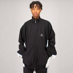BALENCIAGA 巴黎世家 男士尼龙 Sporty B 徽标印花运动服夹克 黑色 698875 TKO48 1000