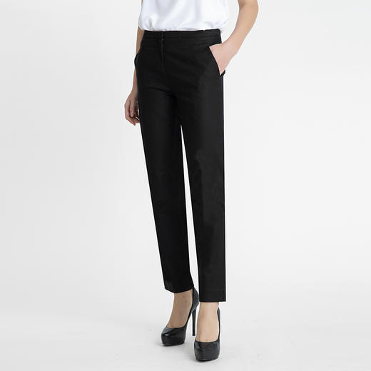 LIZZY 气质通勤简约百搭中腰显痩小脚九分裤3678 商品图2