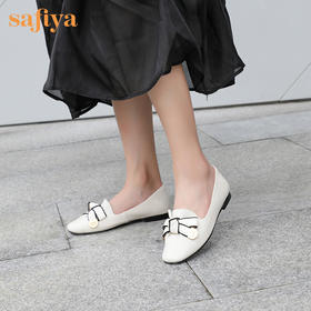 商场同款| 索菲娅蝴蝶结舒软羊皮单鞋2022秋轻柔乐福鞋SF23111084