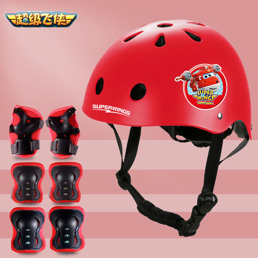 飞侠轮滑护具儿童头盔全套 JCZ 商品图0