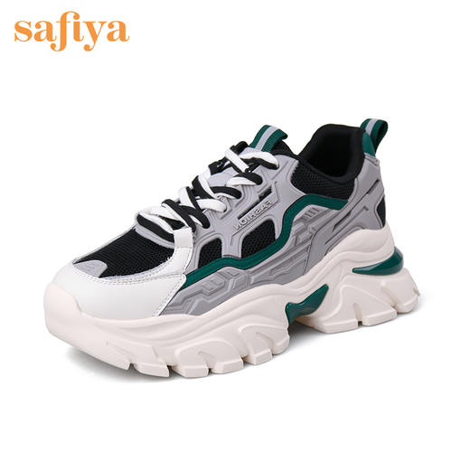 Safiya索菲娅潮酷机甲超轻底老爹鞋2022年秋季新款云感厚底休闲鞋SF23112058 商品图1