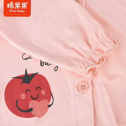 商场同款棉果果秋季新款加厚兰精莫代尔对开套装家居服舒适柔软亲肤女童两件套M321304222553 商品图6