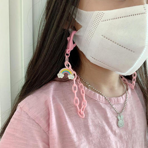 韩国INS面罩挂链挂脖防丢链儿童男女成人眼镜链卡通挂绳 商品图3