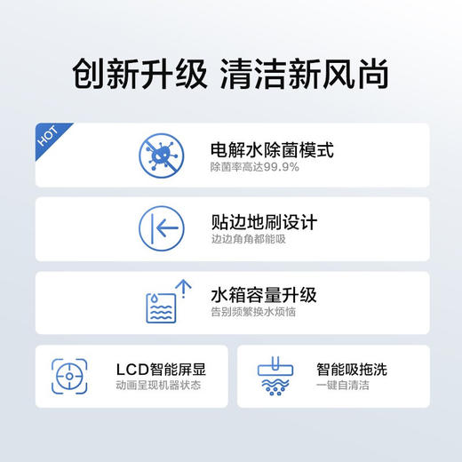 添可(TINECO)智能无线洗地机芙万2.0LCD二代清洁电动拖把吸拖一体家用扫地机吸尘器 LCD版 商品图1