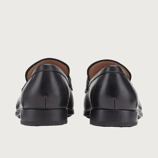 FERRAGAMO 菲拉格慕 男士皮质带 GANCINI 装饰的乐福鞋 黑色 735236 商品图3