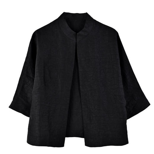 HT-XYX2532新款时尚气质小香风仿香云纱短外套套装 商品图4