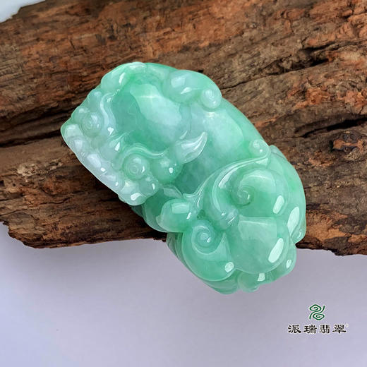派瑞翡翠 翡翠貔貅 糯冰种 绿色 商品图0