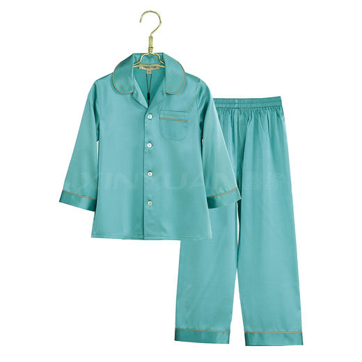 鑫缘 真丝儿童长袖睡衣套 HD2011 商品图0