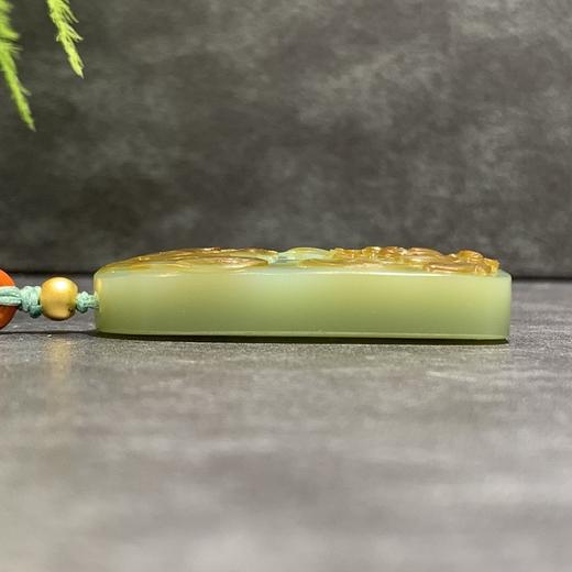 【御珠宫坊】碧玉凤穿牡丹挂件 商品图7