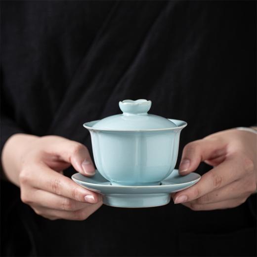 六瓣葵口盖碗茶器套组 商品图1