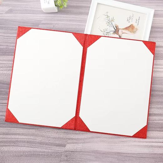 朗诵稿夹诗歌朗读演讲稿主持人领导发言致辞本a4签约夹商务合同夹仪式本协议夹A3红本空白荣誉证书壳 商品图3