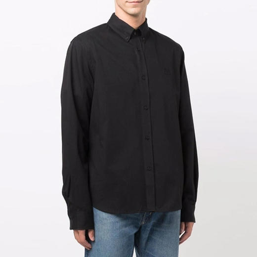 KENZO 高田贤三 男士棉质小虎头徽标长袖衬衫 黑色 FC55 CH400 1LH 99 商品图1