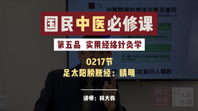 217实用经络针灸学 -足太阳膀胱经：睛明