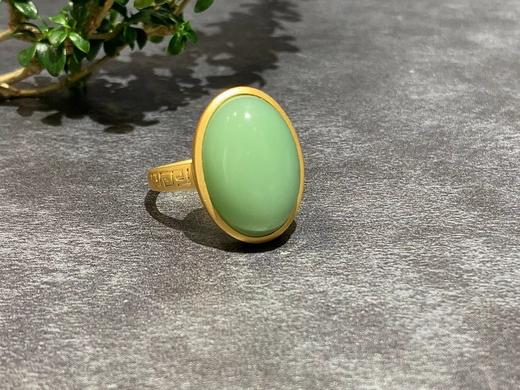 【御珠宫坊】金镶碧玉戒指 商品图0