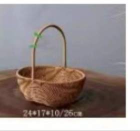 田园风手提花篮编织篮5