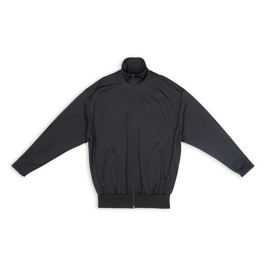 BALENCIAGA 巴黎世家 女士棉质毛巾布针织长款连帽运动夹克 黑色 698595 TMV15 1000 商品图0