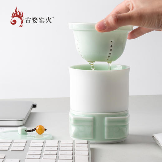 婺州窑 良渚四方如意盖碗 商品图7