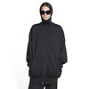 BALENCIAGA 巴黎世家 女士棉质毛巾布针织长款连帽运动夹克 黑色 698595 TMV15 1000 商品缩略图1