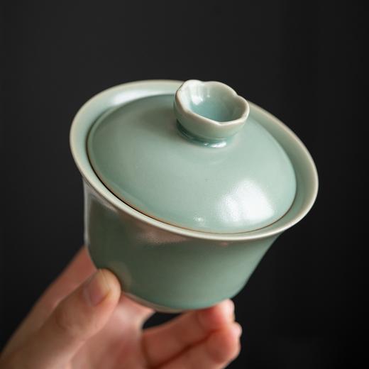 高级徽仿古釉三才盖碗 寻隐 商品图2