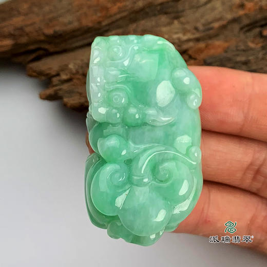 派瑞翡翠 翡翠貔貅 糯冰种 绿色 商品图2