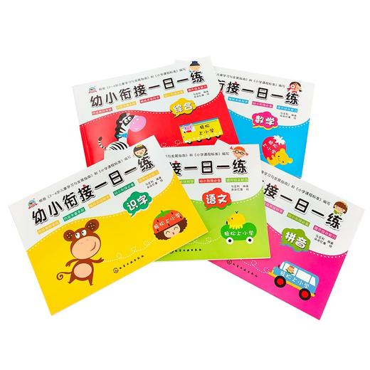 (仓发) 幼小衔接一日一练：语文 数学 拼音 识字 综合（套装5册）/化学工业出版社/马亚利/978712200831A 商品图3