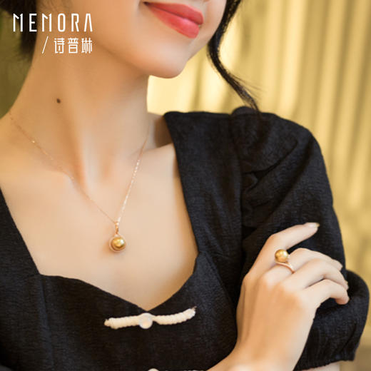 MEMORA诗普琳爱翼系列玫瑰18K金海水珍珠钻石戒指ZR200601（其它指圈联系客服） 商品图5