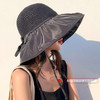 【户外黑胶防晒帽】新款夏季渔夫帽可折叠遮阳帽 黑胶大帽檐沙滩草帽 商品缩略图3