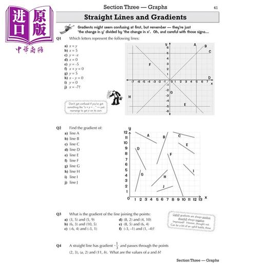 【中商原版】英国CGP原版 GCSE 9-1 数学 练习册套装2册 基础+提高版 Maths Workbook 含答案 自学备考适用 商品图4