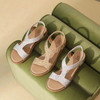 西村名物2022年夏季新款休闲坡跟凉鞋女25131 商品缩略图1