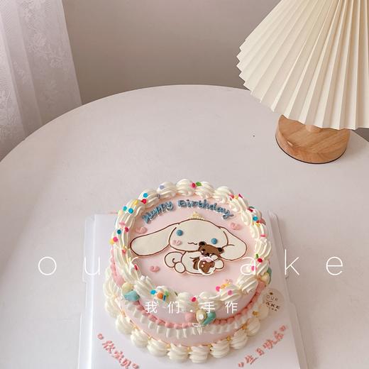 玉桂狗/大耳狗卡通复古手绘蛋糕-低糖处理无添加 商品图1