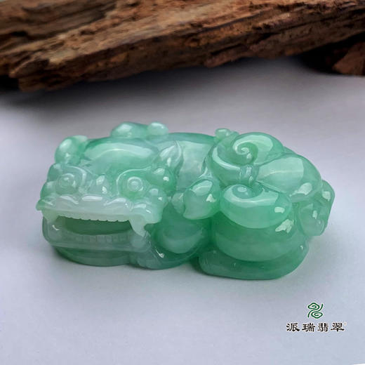 派瑞翡翠 翡翠貔貅 糯冰种 绿色 商品图1