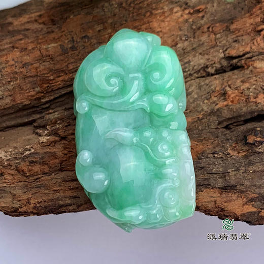 派瑞翡翠 翡翠貔貅 糯冰种 绿色 商品图3