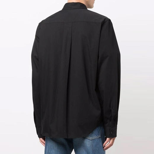 KENZO 高田贤三 男士棉质小虎头徽标长袖衬衫 黑色 FC55 CH400 1LH 99 商品图2