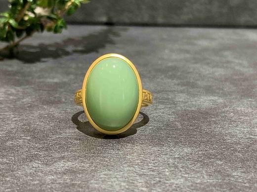 【御珠宫坊】金镶碧玉戒指 商品图5