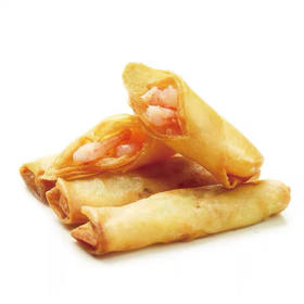 亚洲渔港鲜虾春卷西式点心冷冻油炸小吃海鲜虾仁