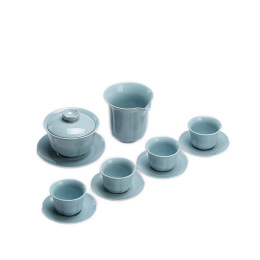 六瓣葵口盖碗茶器套组 商品图3