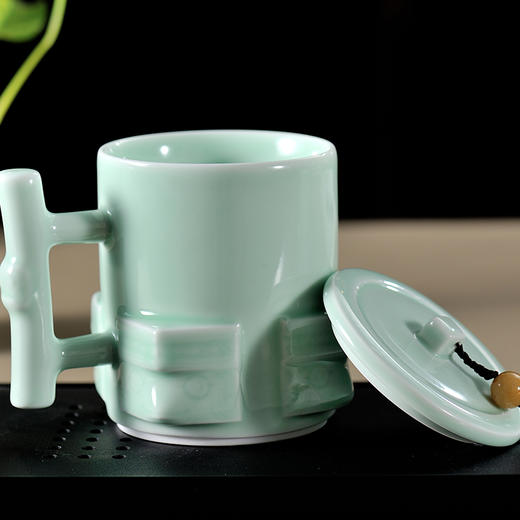 婺州窑 良渚四方如意养心杯 商品图1