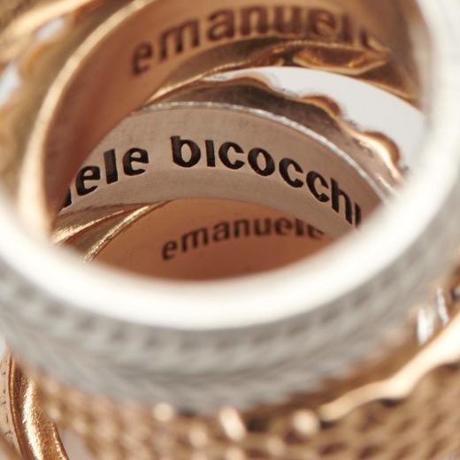 北京仓｜Emanuele Bicocchi-Gold Band-金色龙鳞 戒指［意大利设计师］ 商品图2